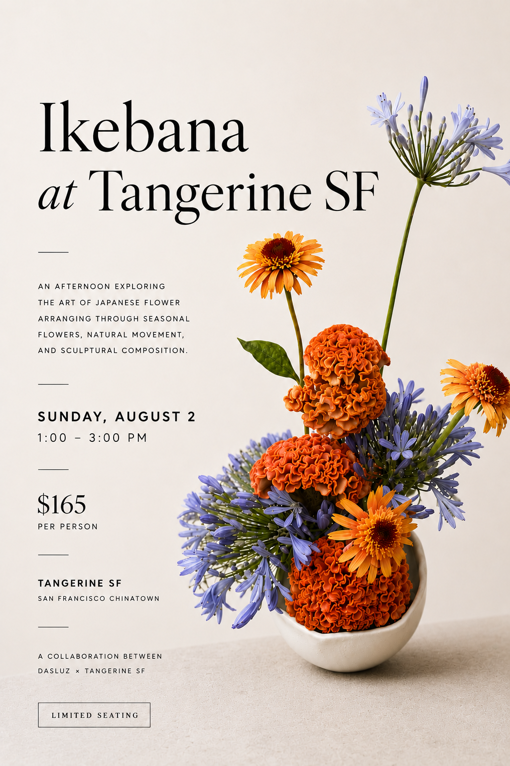 Ikebana at Tangerine SF
